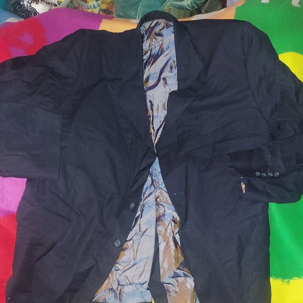 Union Made In Usa. High End Navy Sports Coat By Tom James